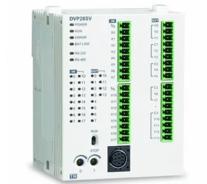 DVP28SV11R2 Контроллер: 28 Point, 16DI/12DO, Relay, 24VDC, 2 шины расширения, увеличенная память программы и регистров данных